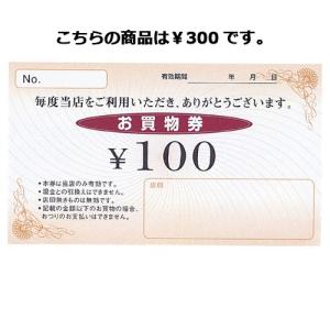 お買物券 ￥300 100枚 61-240-14-4｜meicho