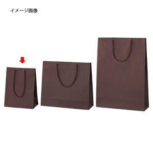 カラー手提げ紙袋 ブラウン 20×12×25 100枚 61-313-6-5｜meicho