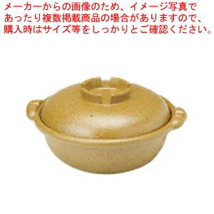 【まとめ買い10個セット品】アルミ合金 黄瀬戸土鍋風鍋 24cm【料理宴会用 土鍋 料理宴会用 土鍋 業務用】｜meicho