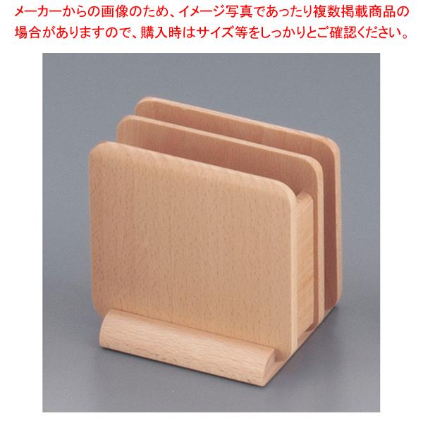 【まとめ買い10個セット品】木製 ナフキン&amp;メニュースタンド 15222(ナチュラル)