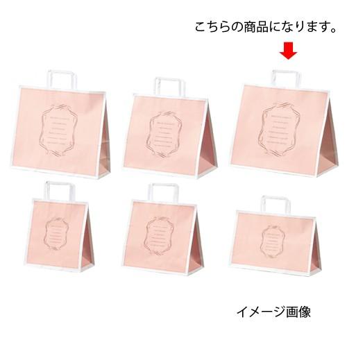 【まとめ買い10個セット品】柄入り手提げ紙袋 平ひも エレガントスイート 35×22×32 200枚