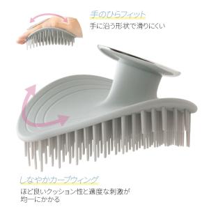 頭皮 マッサージ シャンプーブラシ ヘアブラシ...の詳細画像4