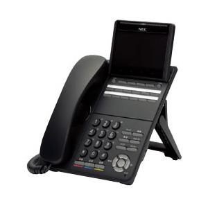 NEC ITK-12CG-2D(BK)TEL 12ボタンカラーIP多機能電話機 ブラック｜meidentsu