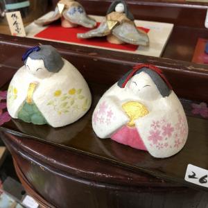 雛人形 コンパクト 陶器 小さい 可愛い ひな人形/ 濱田ひろこ作 うさぎ