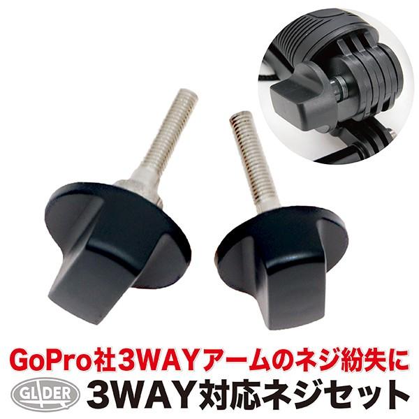 GoPro 用 アクセサリー 3WAYアーム(GoPro純正対応)用ネジ 2個セット 当社(GLID...