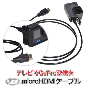 GoPro用 HERO対応 microHDMIケーブル メディアモジュラー TV テレビ接続 ゴープロ用アクセサリー