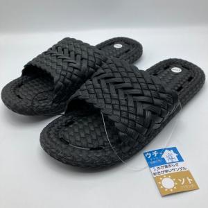 ベランダ サンダル 27CMまで ブラック 水...の詳細画像2