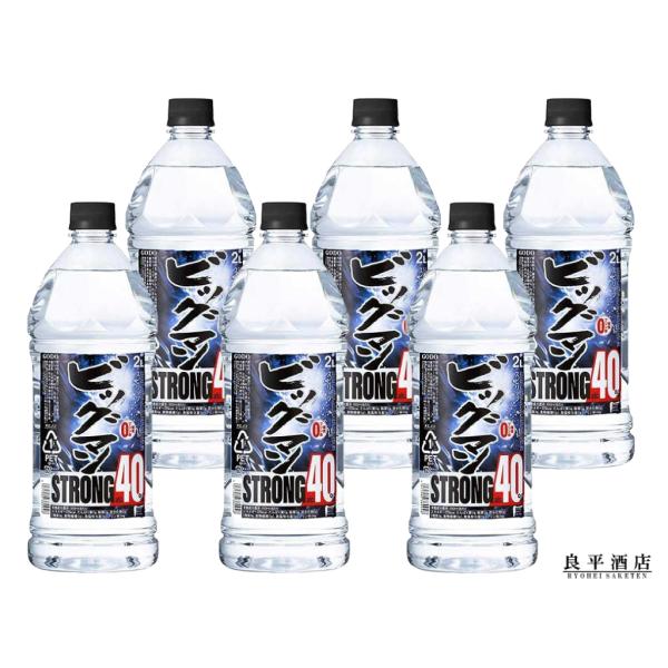 送料無料 ビッグマンストロング 2L 40度 1ケース6本 合同酒精