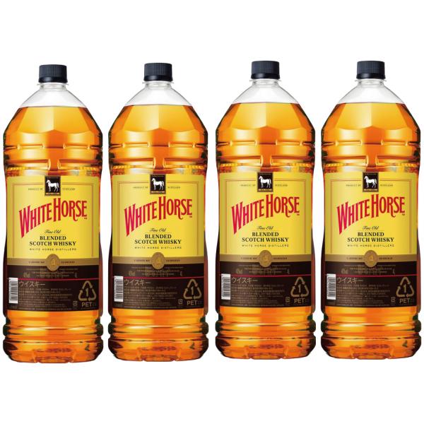 ウイスキー ホワイトホース 4L 4000ml 4本 40度 業務用 ファインオールド 大容量 ケー...
