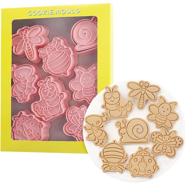 虫 クッキー型抜き クッキー型 8点セット 製菓用品 キッチン