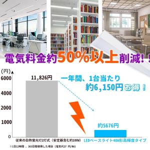 ledベースライト 40W型 2灯相当 逆富士...の詳細画像3