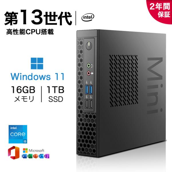 ミニPC デスクトップパソコン パソコン 新品 Office付き インテル Core i5 i7 W...