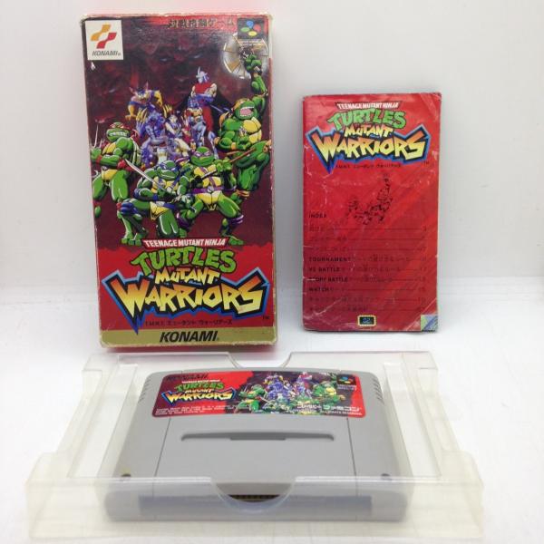 TMNTミュータントウォリアーズ/スーパーファミコン(SFC)/中古/一部付属品欠品