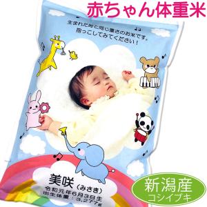 出産内祝い 名入れ 赤ちゃん 出生 体重米 一律価格（4200gまで3290円） マイだっこ コシイブキ お米 ギフト 出産祝い お返し 内祝い 送料無料