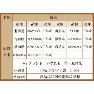 特A米 ギフト 日本の銘米 (お米 3合7銘柄...の詳細画像1