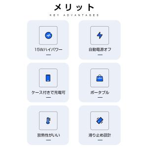ワイヤレス充電器 チー充電器 充電プレート Q...の詳細画像3