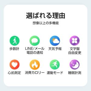 【通話機能付き】 スマートウォッチ 血圧測定 ...の詳細画像2