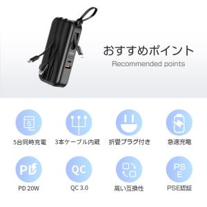 モバイルバッテリー 15000mAh ACアダ...の詳細画像2