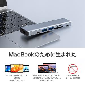 ドッキングステーション 7in1ドッキングハブ...の詳細画像3