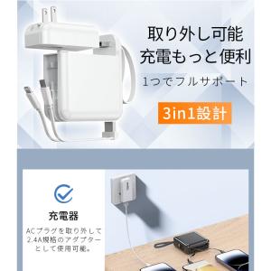 モバイルバッテリー 20000mAh大容量 ケ...の詳細画像4