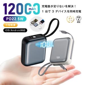モバイルバッテリー 12000mAh 46.2W...の商品画像