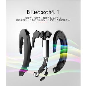 ワイヤレスイヤホン ブルートゥースイヤホン ヘ...の詳細画像2
