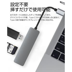 USB Cハブ USB Cドック 6in1 ド...の詳細画像2