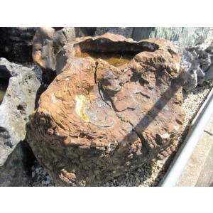 つくばい 珪化木 木化石 手水鉢 水鉢 大きい...の詳細画像3