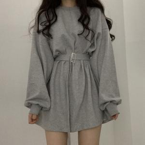 高校生 10代 代 ファッション ワンピース レディース 長袖 春 秋 おしゃれ 黒 ブラック ニットワンピ ショート丈 4031 4031 メイシンファッションヤフー店 通販 Yahoo ショッピング