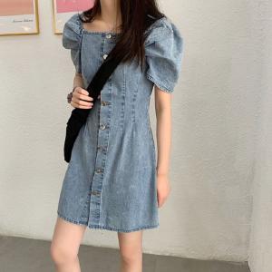高校生 中学生 ファッション ワンピース レディース 半袖 夏 ワンピ デニム おしゃれ 韓国 大きいサイズ ラウンドネック シャツ オフショル 10代 代 5969 5969 メイシンファッションヤフー店 通販 Yahoo ショッピング