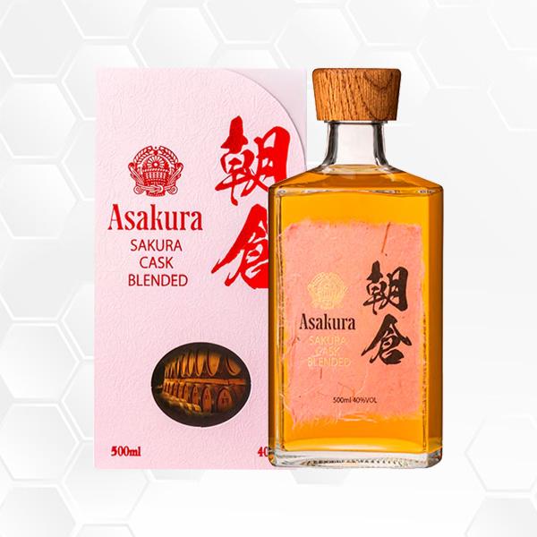 朝倉 SAKURA CASK BLENDED 500ml 麦焼酎リキュール/篠崎/福岡県/リキュール