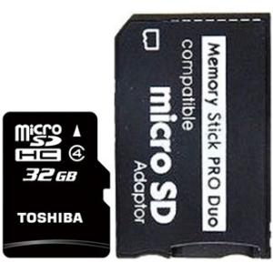 東芝 メモリースティック PRO DUO 32GB セットPSP対応 microsd