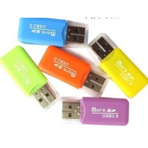 お試し【蓋付き タイプB】 USBカードリーダー USB2.0（　microSDカード　microS...