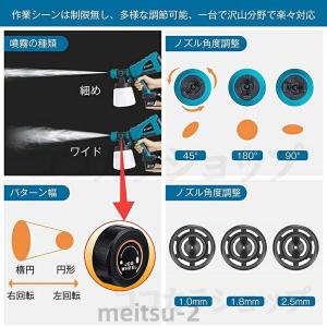 スプレーガン 電動 18Vバッテリー互換対応 ...の詳細画像4