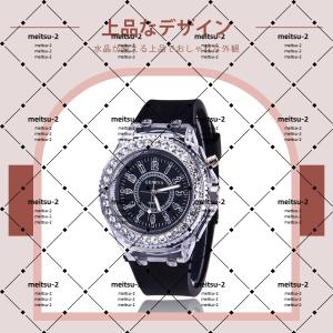 【人気】時計 レディース 夜光発光 腕時計 レ...の詳細画像3