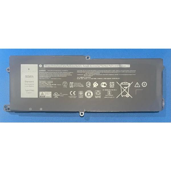 1年間保証純正 新品 DELL Alienware Area-51m 等用 バッテリー DT9XG