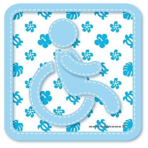 メール便送料無料 車椅子マーク マグネット 身障者 ステッカー 車いす 車イス 福祉車両 （マグネッ...