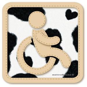 車椅子マーク 身障者 ステッカー /車いす 車イス 福祉車両