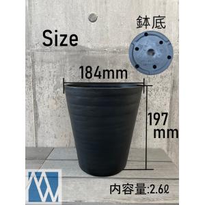 植木鉢 プラ鉢 セラアート 長鉢 6寸の詳細画像1