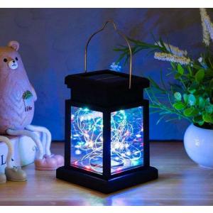 綺麗 LEDソーラーランタン 吊り下げ式ガーデンライト
