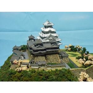 即納　完成品　姫路城1/500スケール　春バージョン　ガラスケース別売｜meizyoudo｜11