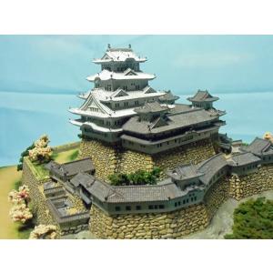 即納　完成品　姫路城1/500スケール　春バージョン　ガラスケース別売｜meizyoudo｜12