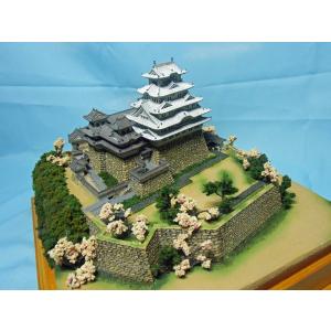 即納　完成品　姫路城1/500スケール　春バージョン　ガラスケース別売｜meizyoudo｜05