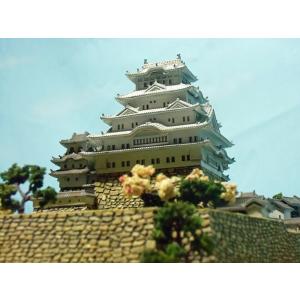 即納　完成品　姫路城1/500スケール　春バージョン　ガラスケース別売｜meizyoudo｜07