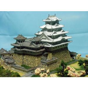 即納　完成品　姫路城1/500スケール　春バージョン　ガラスケース別売｜meizyoudo｜08