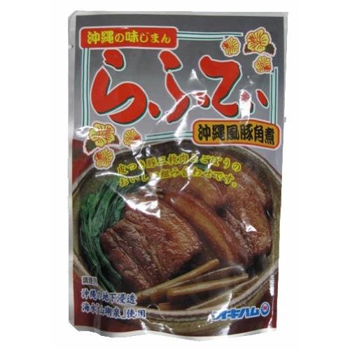 豚肉 豚三枚肉 食品 ポイント消化 沖縄 お土産 ラフティゴボウ入り165g×1個 オキハム