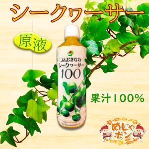 シークワーサー 原液 ジュース jaおきなわ シークヮーサー100（500ml）4本セット 送料無料