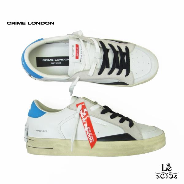 【50%OFF】CRIME LONDON クライム ロンドン レザー スニーカー SKSK8 DEL...