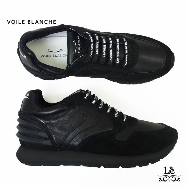 VOILE BLANCHE ボイルブランシェ スニーカー メンズ ブラック 黒 レザー 201151...