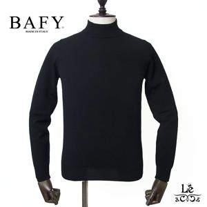 BAFY バフィー モックネック ニット ハイネック セーター メンズ ハイゲージ 14ゲージ プルオーバー 無地 ブラック ウール 正規品